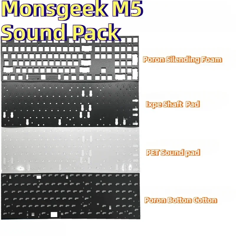 Gaming Keyboard Noise - Monsgeek M5 Sound Pack/ Plate for