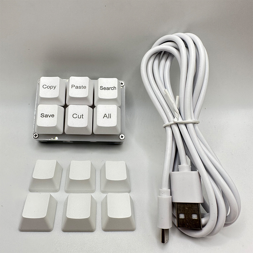 6Keys Copy Paste Search Save C - Gaming Keyboard 1 Hand recension och pris