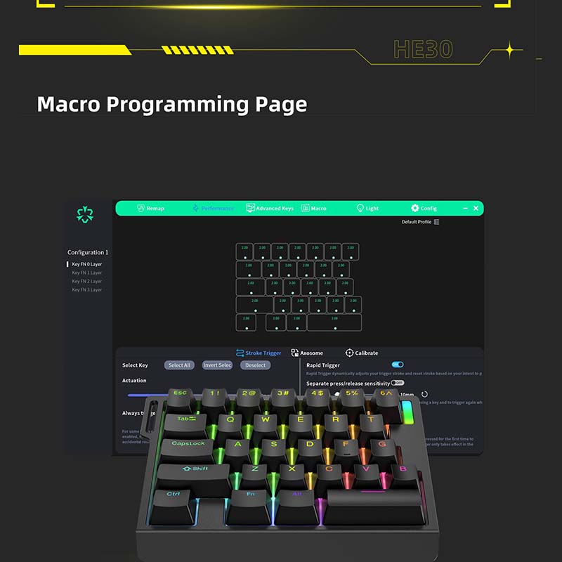 HE30 Mechanical Gaming Keyboar - Gaming Keyboard Esports recension och pris