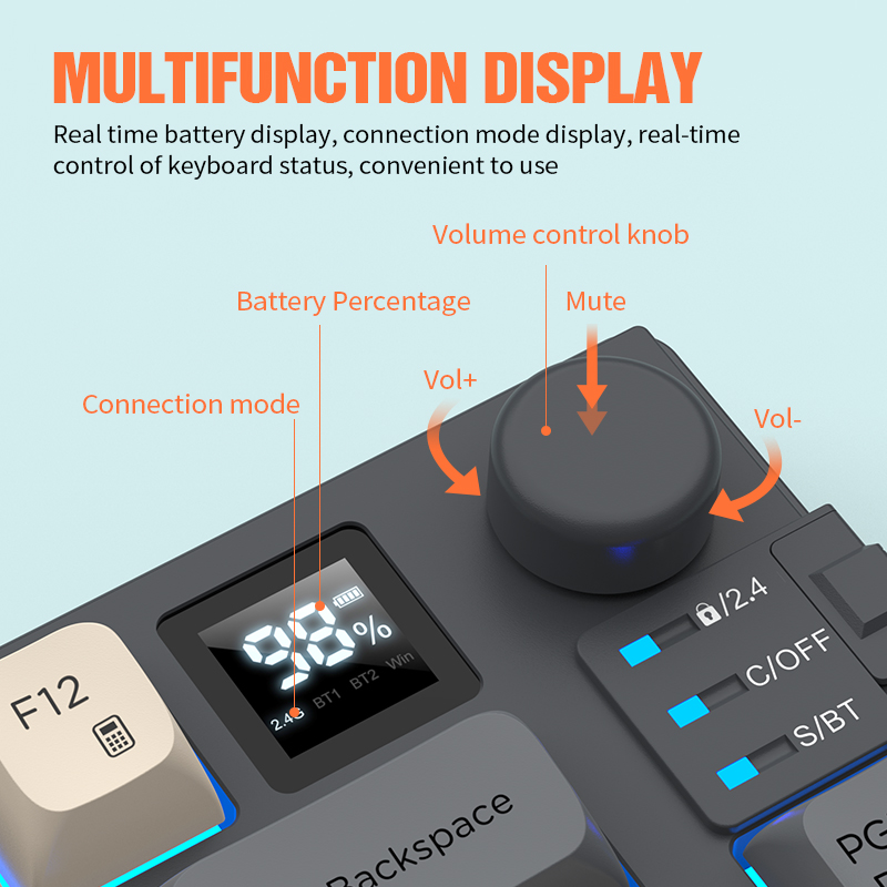 New Dual-Mode 80 Keys Wireless - Gaming Keyboard Ergonomic recension och pris