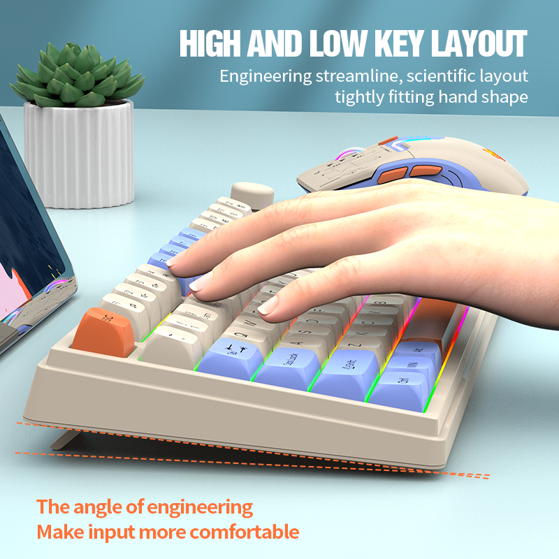 New Dual-Mode 80 Keys Wireless - Gaming Keyboard Ergonomic recension och pris