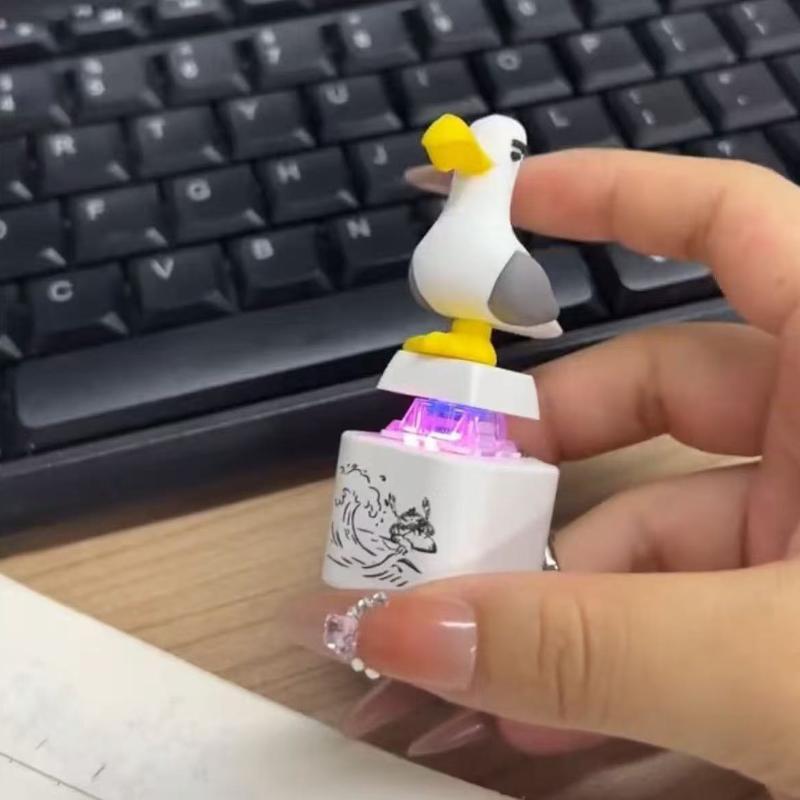Soft 3D Cartoon Seagull Custom - Gaming Keyboard Noise recension och pris