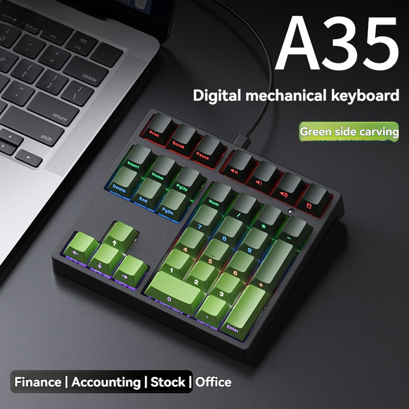 A35 Numeric Keyboard Wired Sin - Gaming Keyboard 1 Hand recension och pris