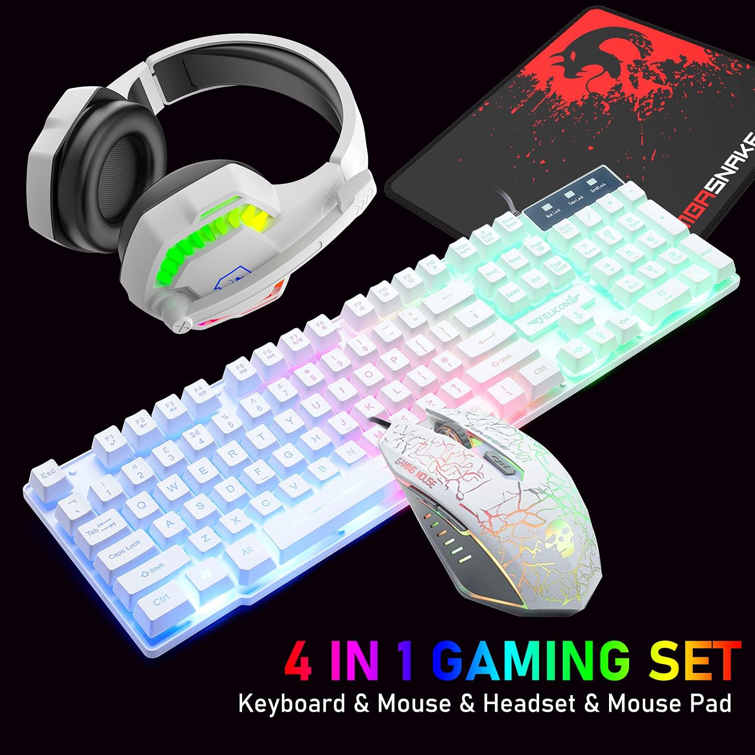 MAMBASNAKE T11 UK 100% Gaming  - Gaming Keyboard Ergonomic recension och pris