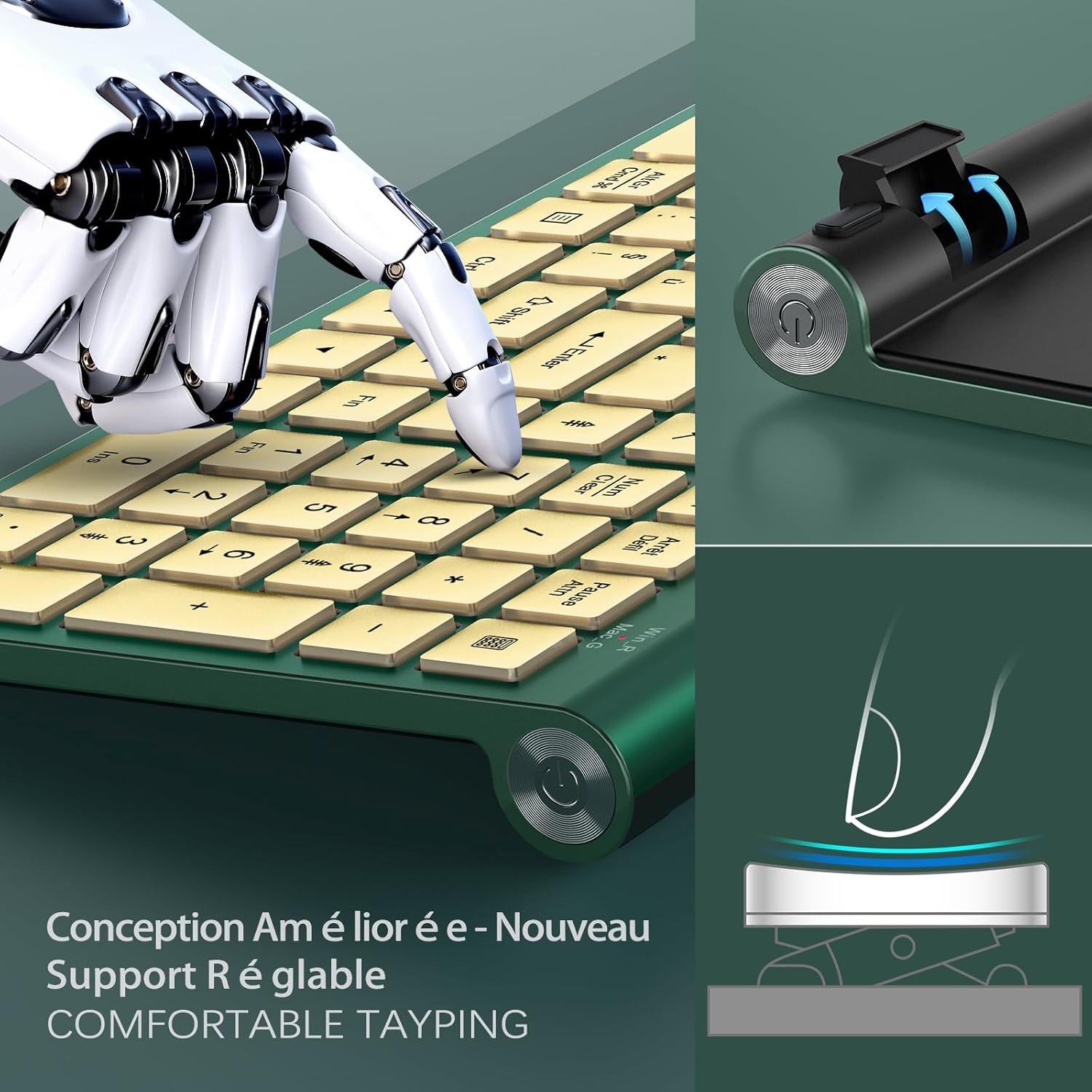 Ergonomic wireless keyboard an - Gaming Keyboard Ergonomic recension och pris