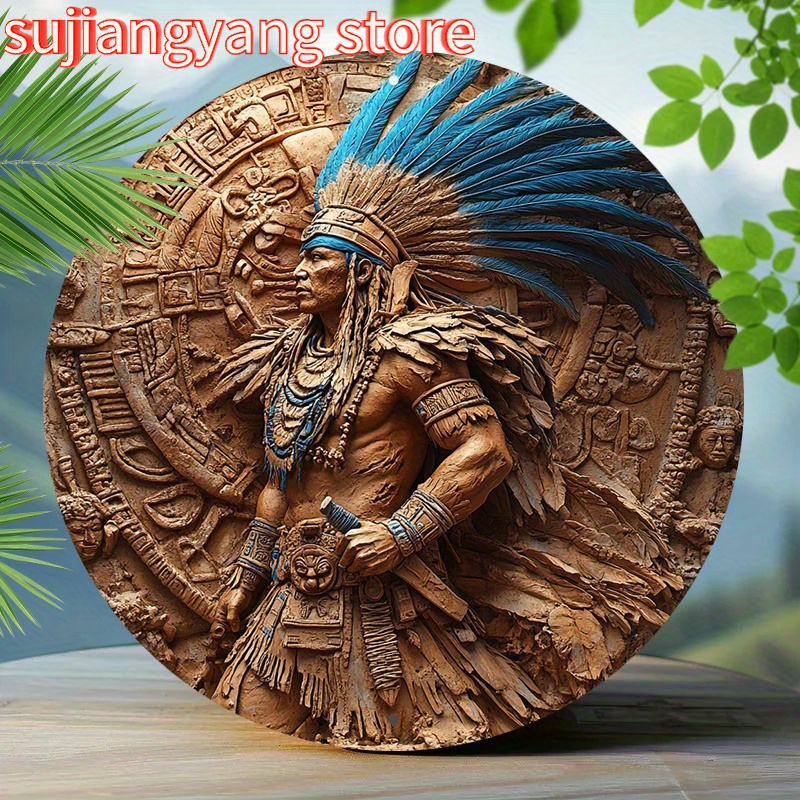 1pc Aztec Warrior 8-Inch Round - Brass Weight Plate recension och pris