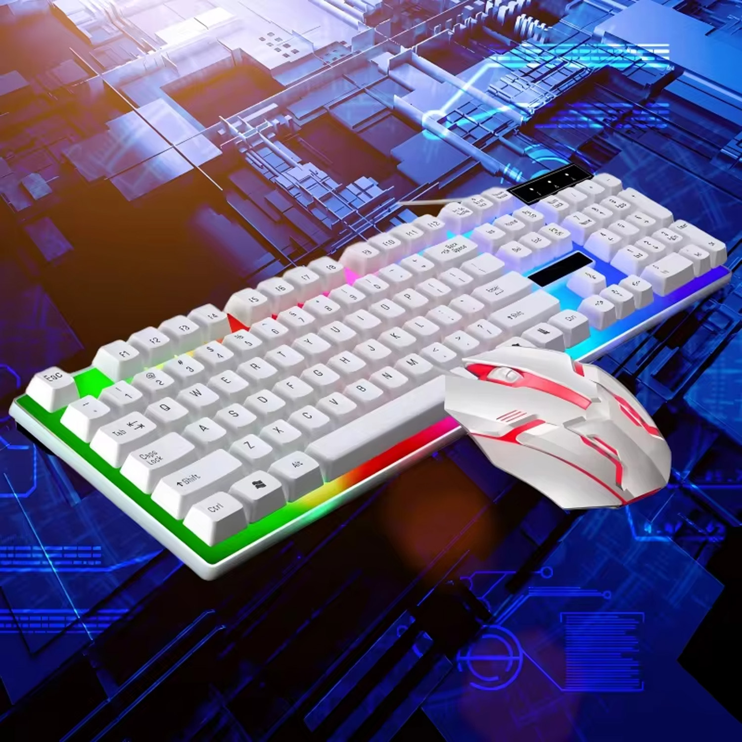 Stylish Backlight Wired Keyboa - Gaming Keyboard Ergonomic recension och pris