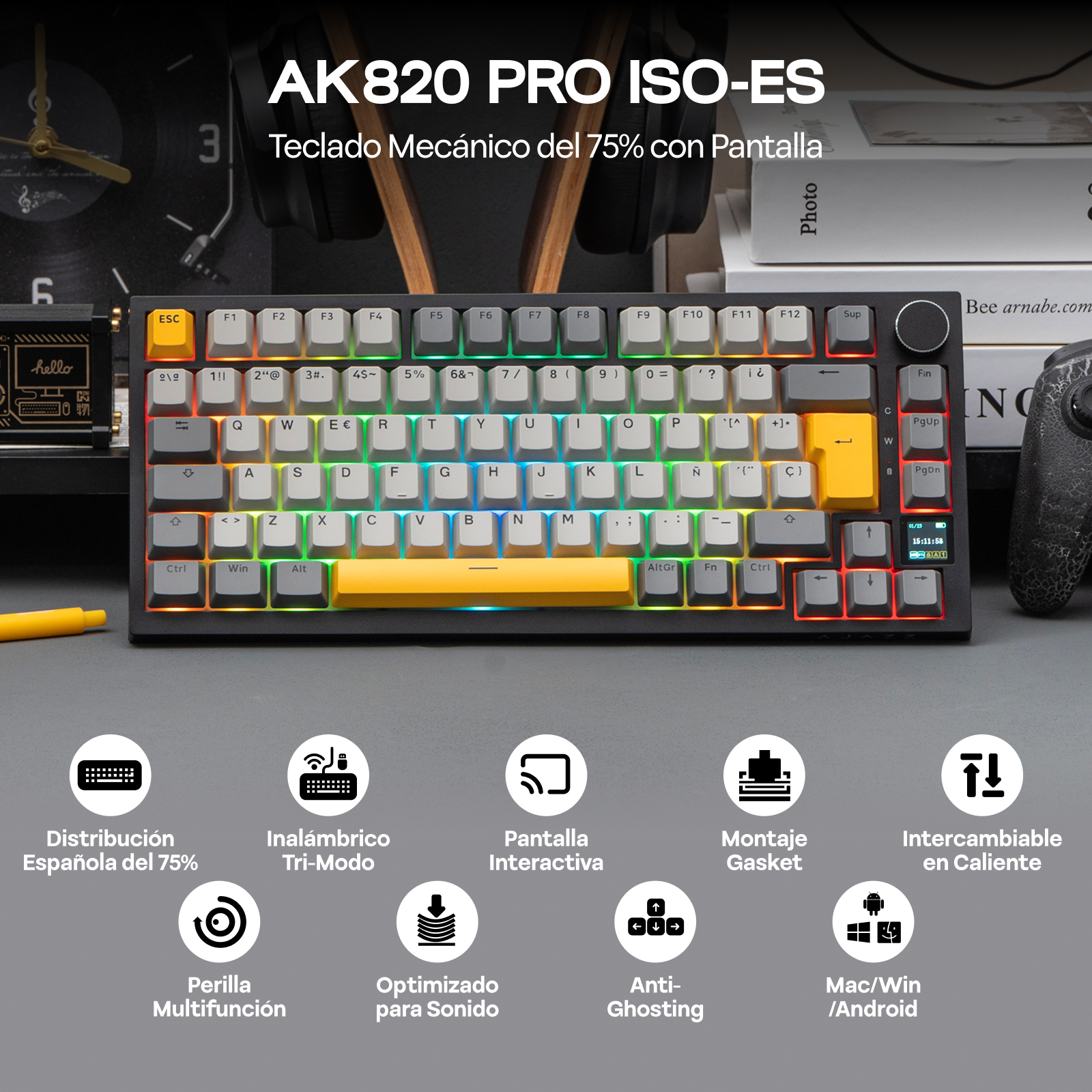 ISO-ES Layout EPOMAKER X AJAZZ - Gaming Keyboard Hall Effect recension och pris