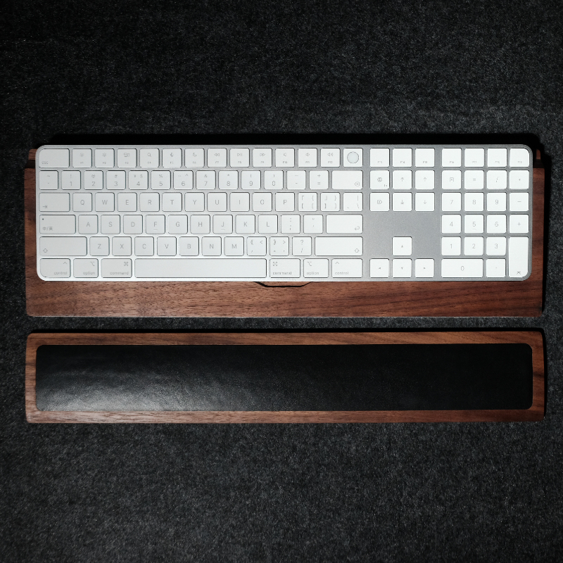 Woody Cowhide Palm Rest for Me - Gaming Keyboard Ergonomic recension och pris