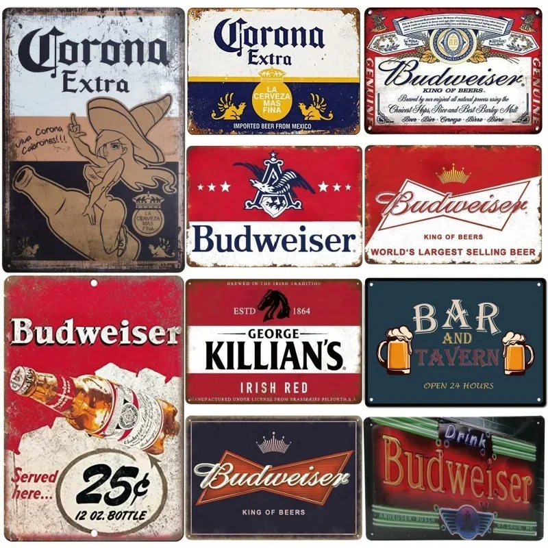Metal Tin Poster Beer Metal Si - Brass Weight Plate recension och pris