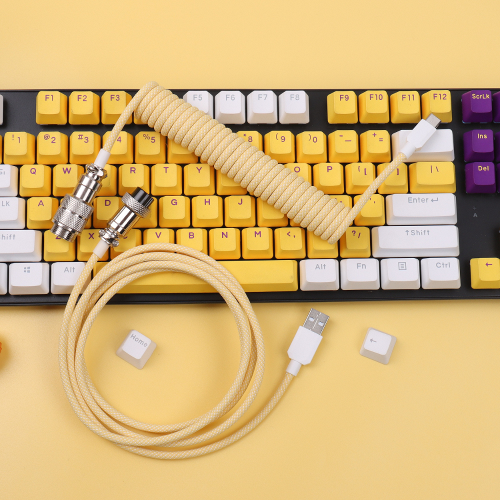 Coiled Cable Keyboard USB Type - Gaming Keyboard Types recension och pris