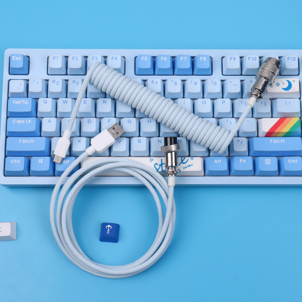 Coiled Cable Keyboard USB Type - Gaming Keyboard Types recension och pris