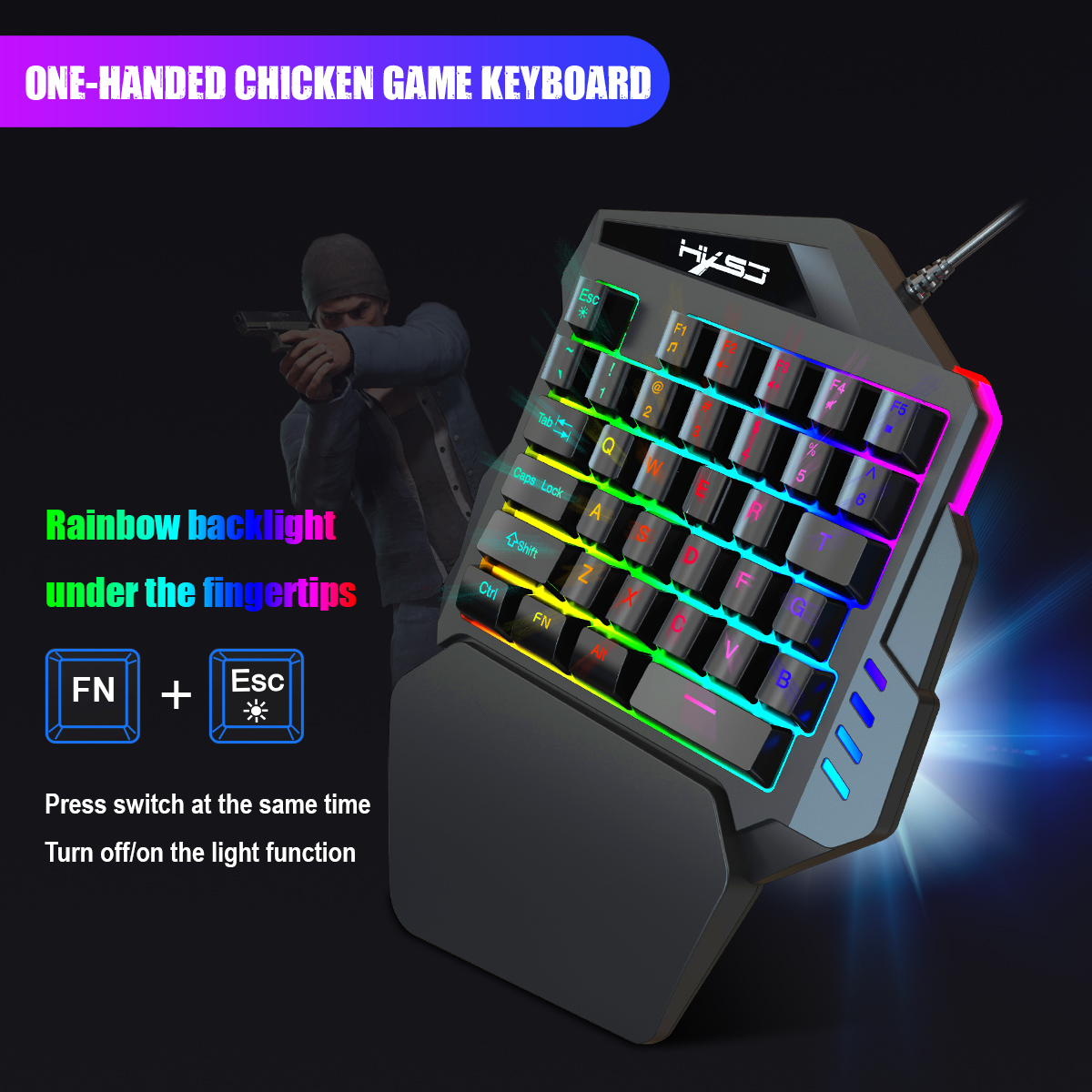 Best sale 35 Keys Film Membran - Gaming Keyboard 1 Hand recension och pris