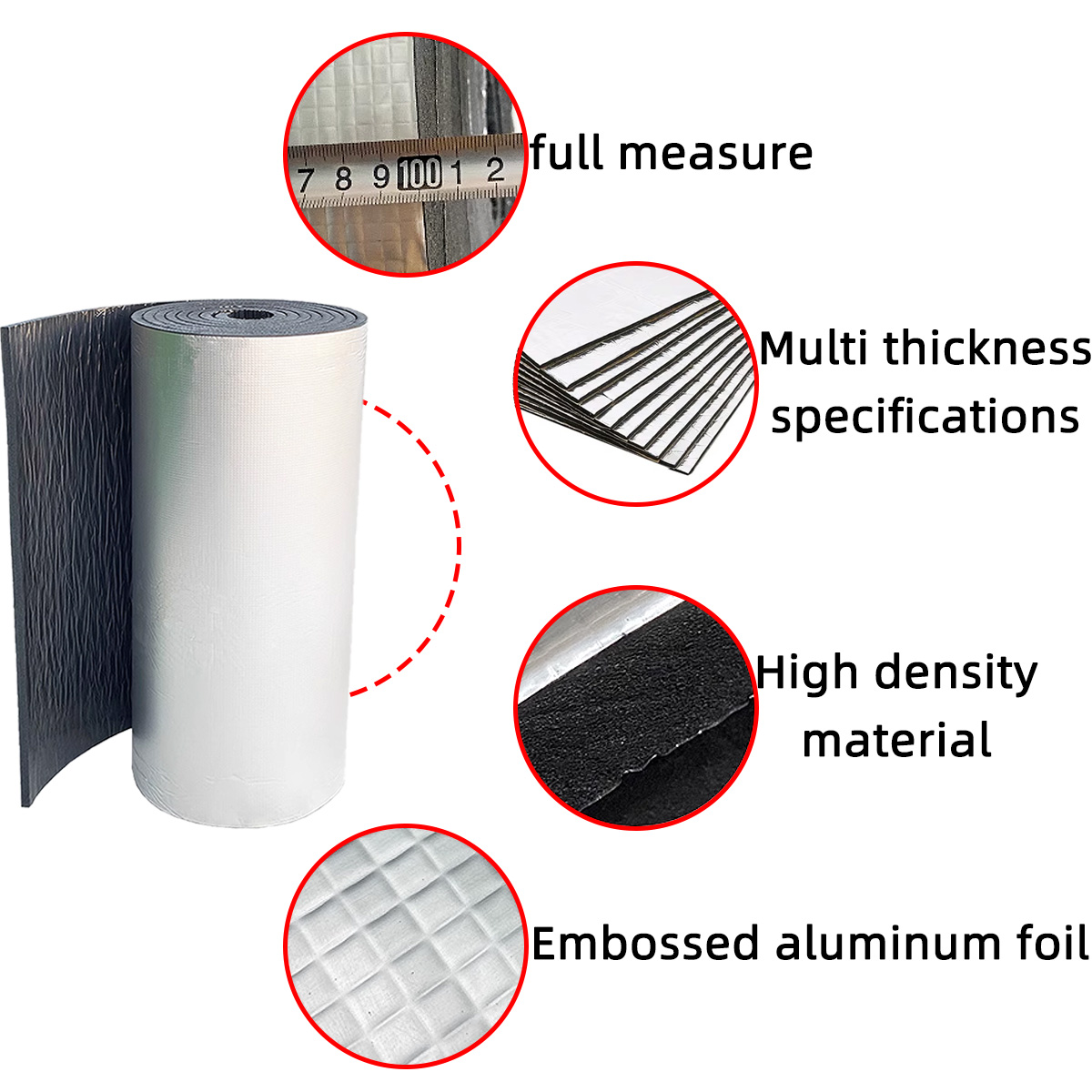 PINMOAP Car Sound Deadening Ma - Foam Dampener Sheet recension och pris
