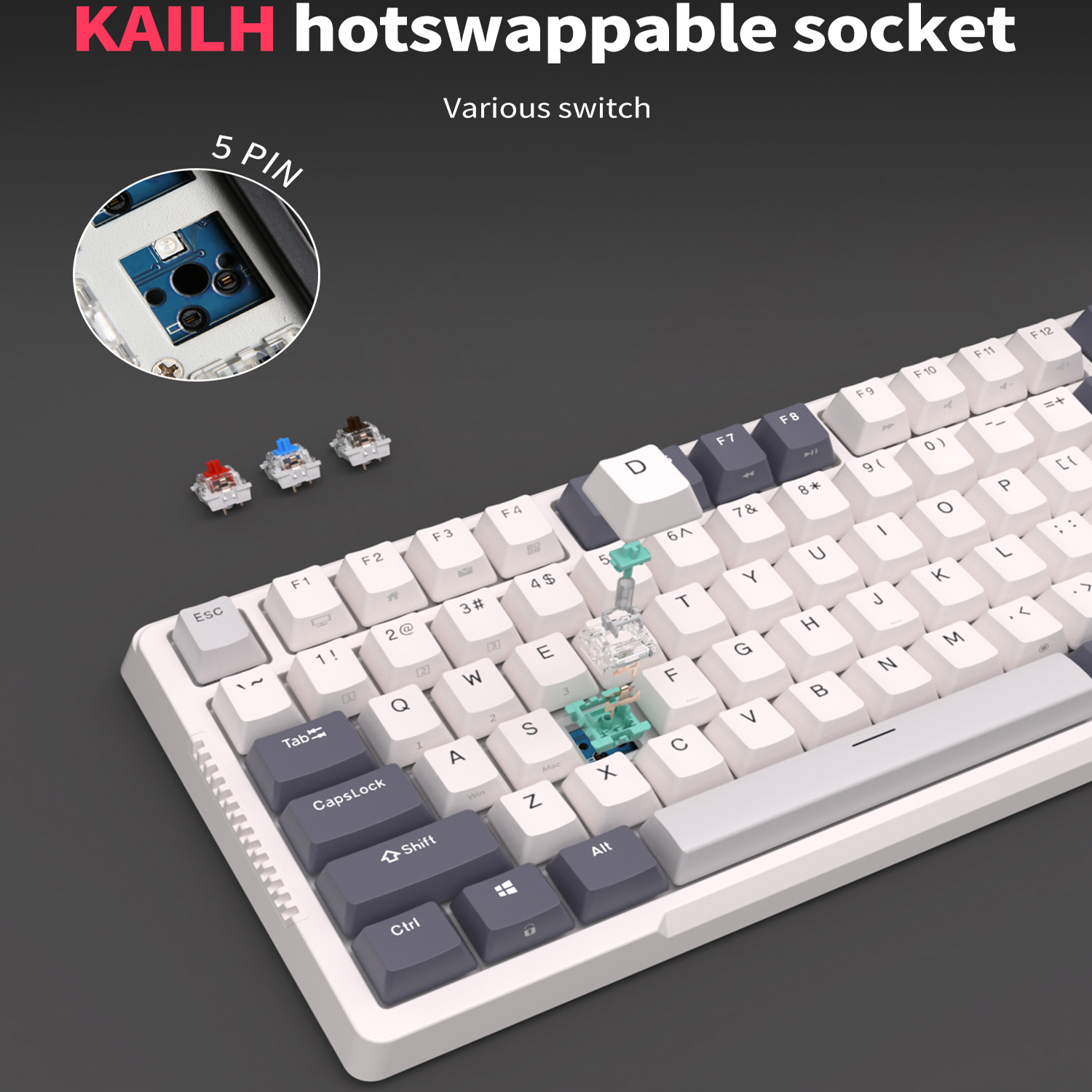 RK H81 Royal Kludge Gasket Str - Gaming Keyboard Brand recension och pris