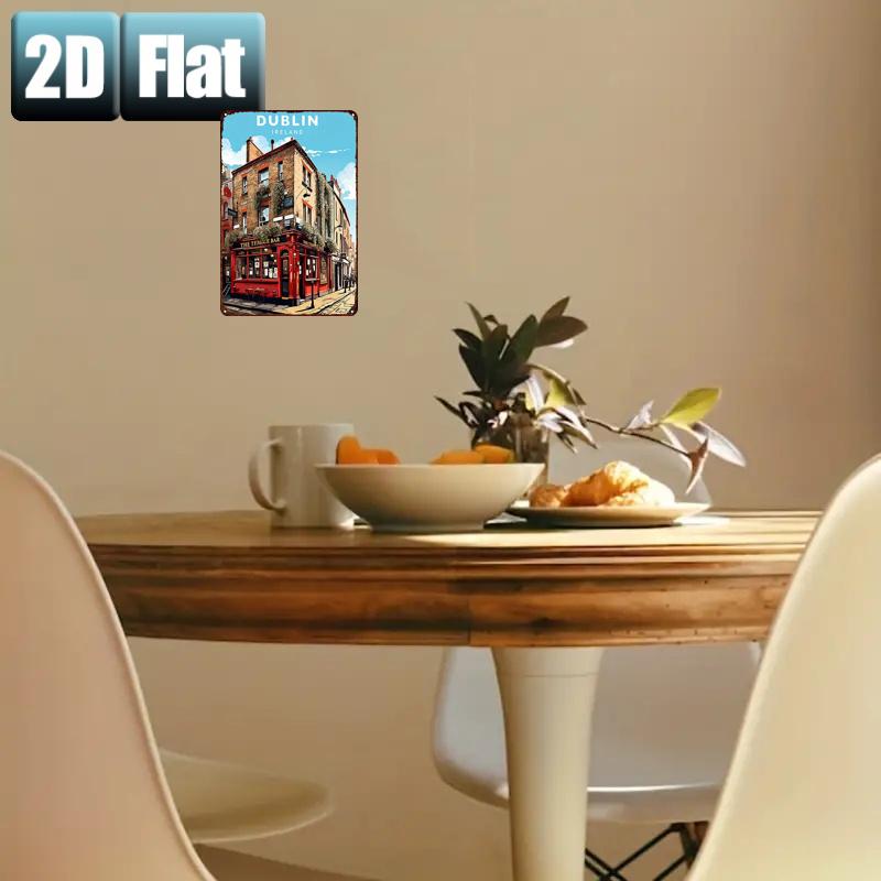 Dublin Ireland Temple Bar Meta - Brass Weight Plate recension och pris