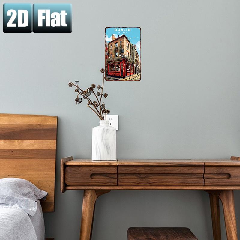 Dublin Ireland Temple Bar Meta - Brass Weight Plate recension och pris