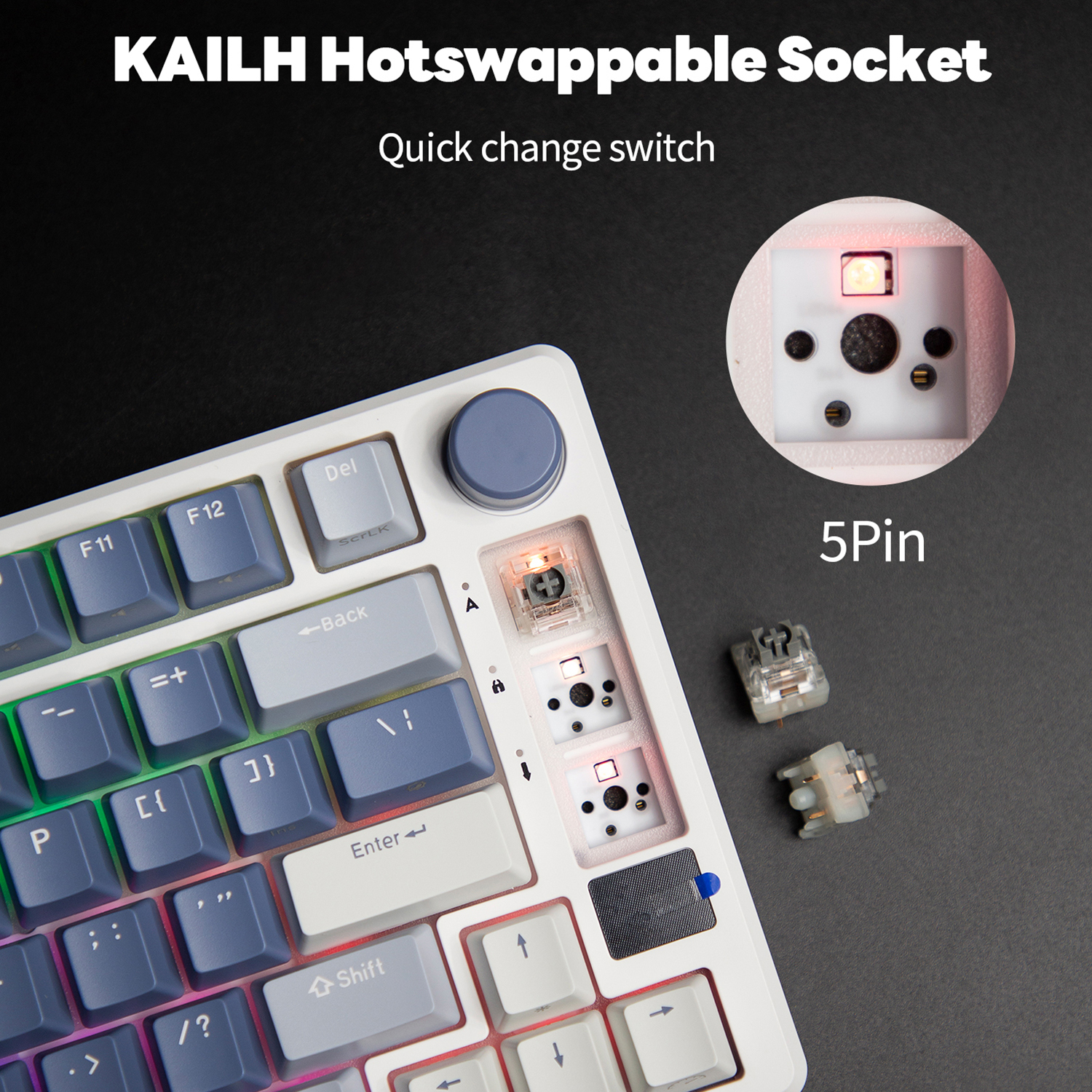 RK ROYAL KLUDGE M75 2.4G Wirel - Gaming Keyboard Brand recension och pris