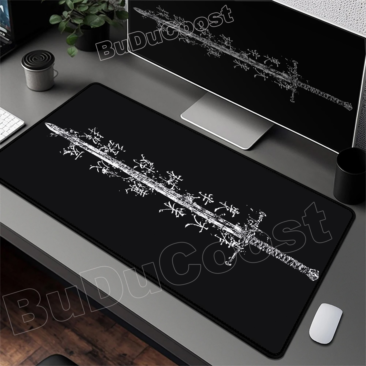 Cool Sword-wielding Girl Desig - Gaming Keyboard Brand recension och pris