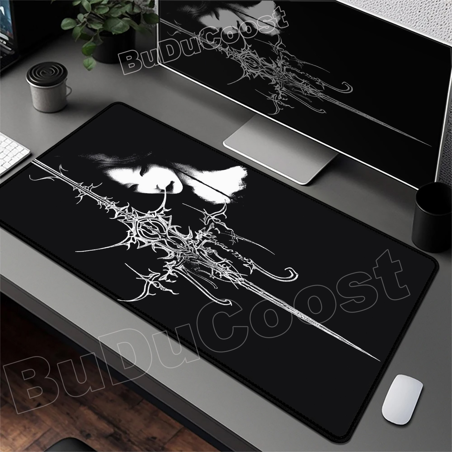 Cool Sword-wielding Girl Desig - Gaming Keyboard Brand recension och pris