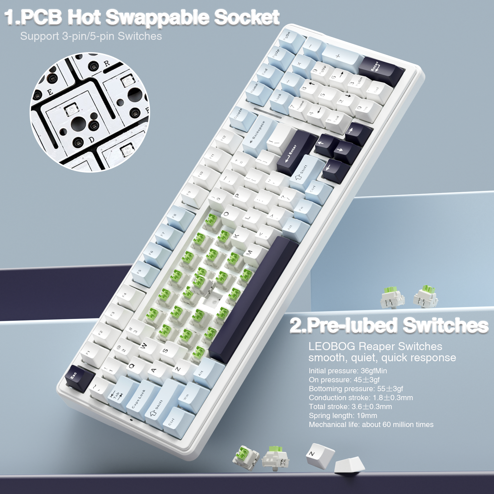 AULA F99 Machanical Keyboard B - Gaming Keyboard Brand recension och pris