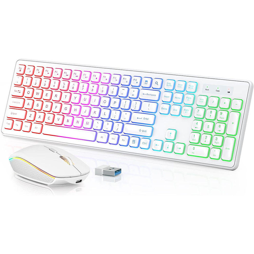 Backlit Wireless Keyboard and  - Gaming Keyboard Ergonomic recension och pris