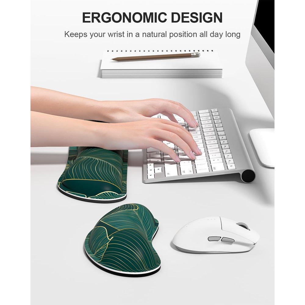 Ergonomic Memory Foam Wrist Re - Gaming Keyboard Ergonomic recension och pris